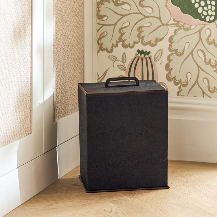 Anthracite Faux Shagreen Bin - Image 2