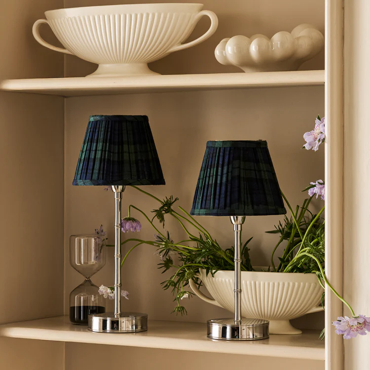 Silver Bamboo Rechargeable Lamp Base - 30cm - Image 2