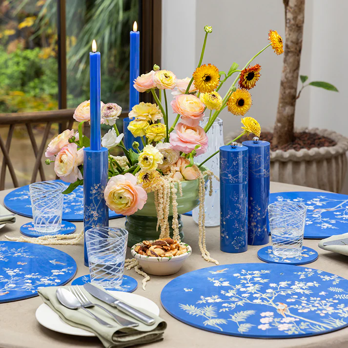 Blue Chinoiserie Salt or Pepper Mill - Image 3