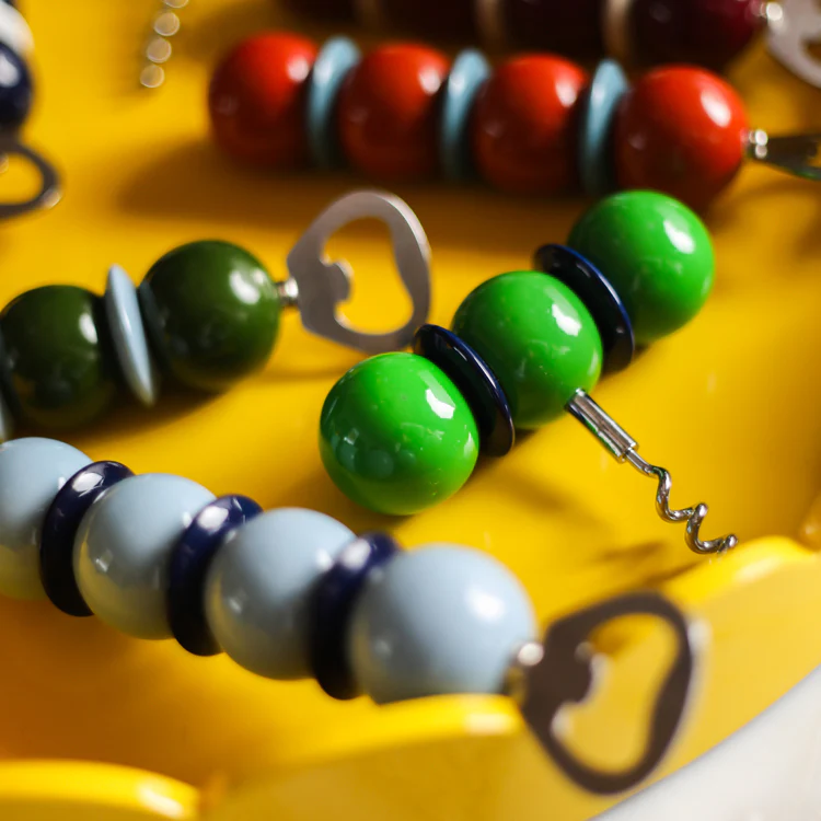 Bobbin Corkscrew Leaf Green & Navy - Image 3