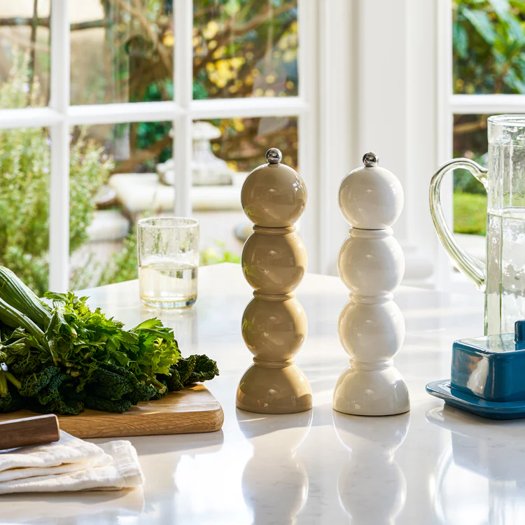 Cappuccino Bobbin Salt or Pepper Mill - Image 2