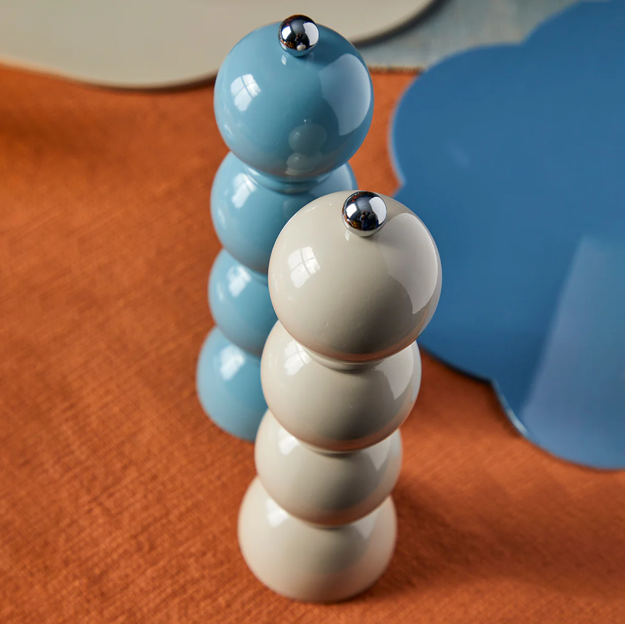 Chambray Blue Bobbin Salt or Pepper Mill - Image 2
