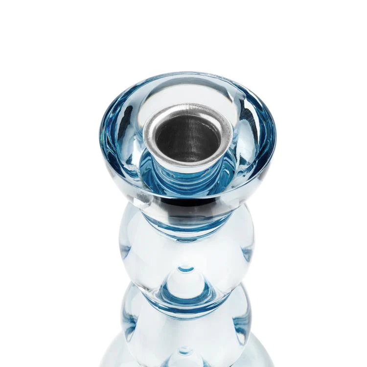 Icy Bobbin Candlestick Blue 14cm - Image 3