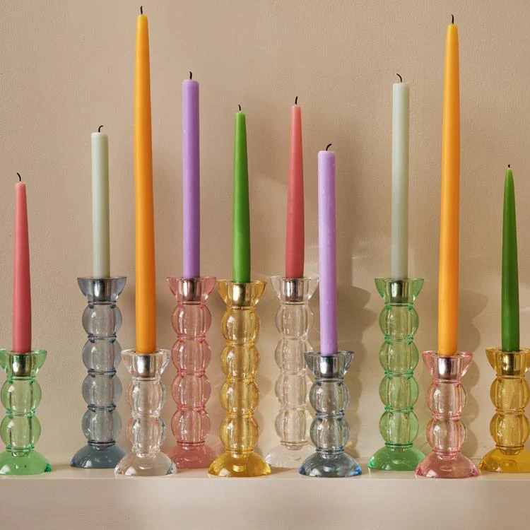 Icy Bobbin Candlestick Blue 23cm - Image 4