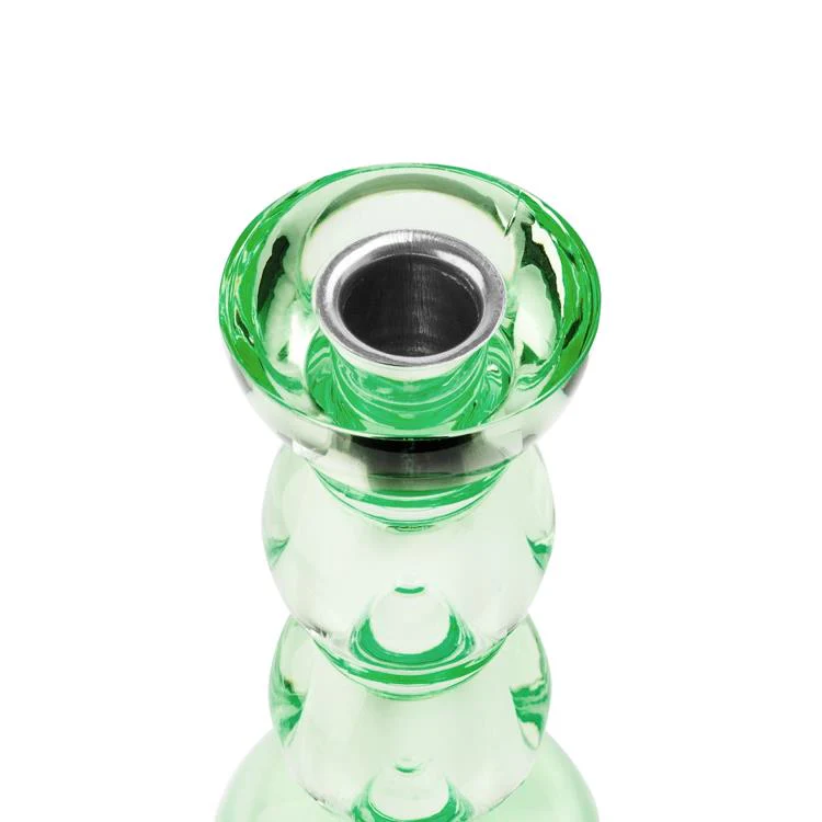 Icy Bobbin Candlestick Green 14cm - Image 3