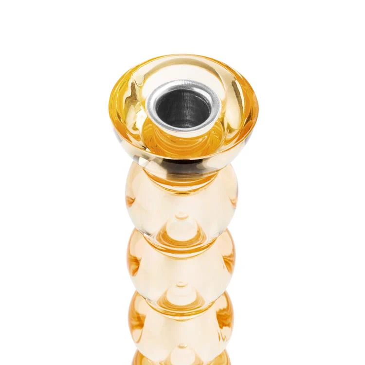 Icy Bobbin Candlestick Orange 23cm - Image 3