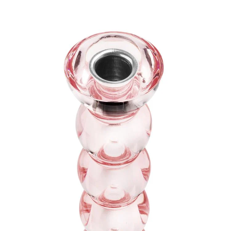 Icy Bobbin Candlestick Pink 23cm - Image 3