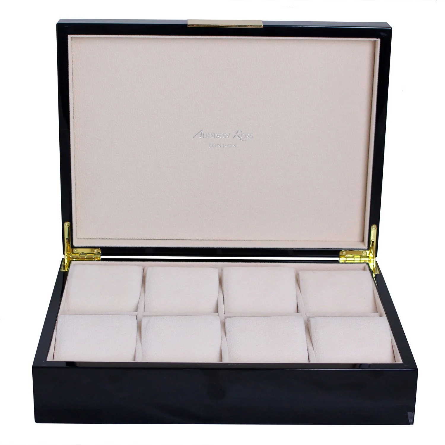 Large Black & Gold Watch Box