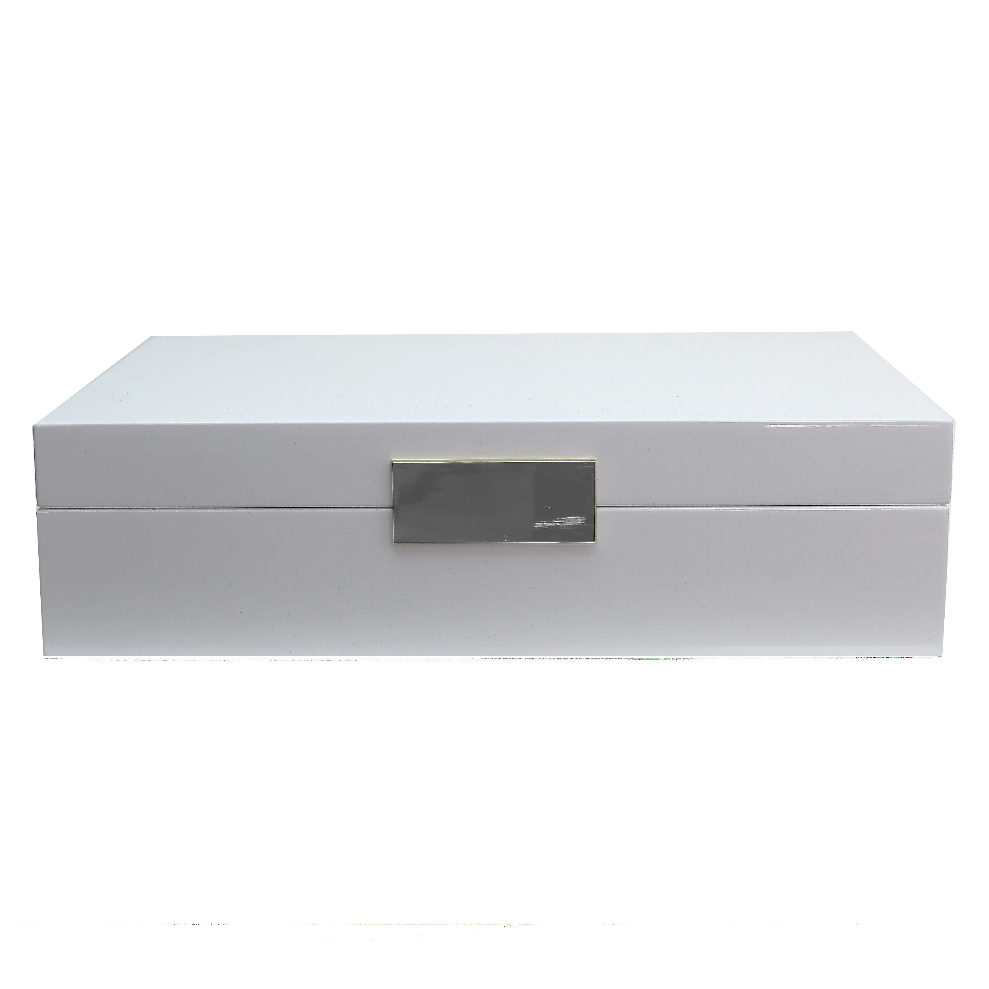 Large White Jewellery Box with Gold - Image 2