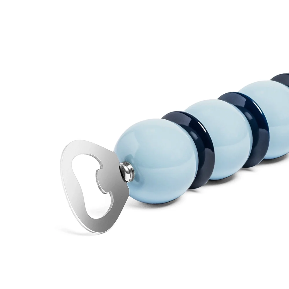 Pale Denim & Navy Bobbin Bottle Opener - Image 5