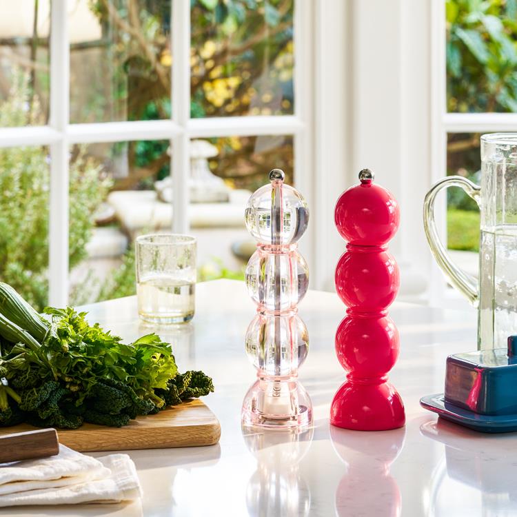 Pale Pink Icy Bobbin Salt or Pepper Mill - Image 2