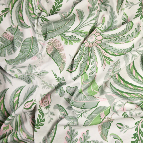 Palm Beach Green Linen Tablecloth - Image 2
