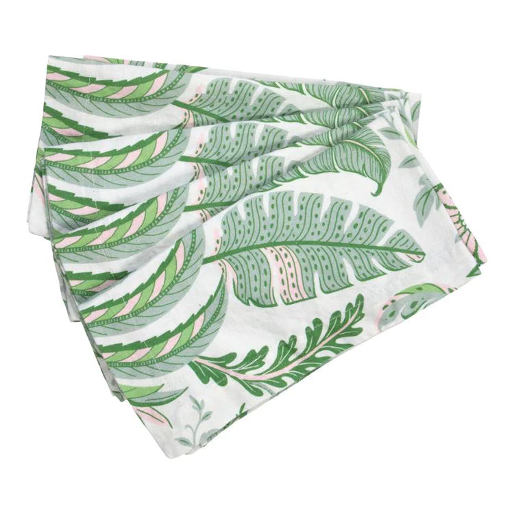 Palm Beach Green Napkins – Set of 4 - Image 2