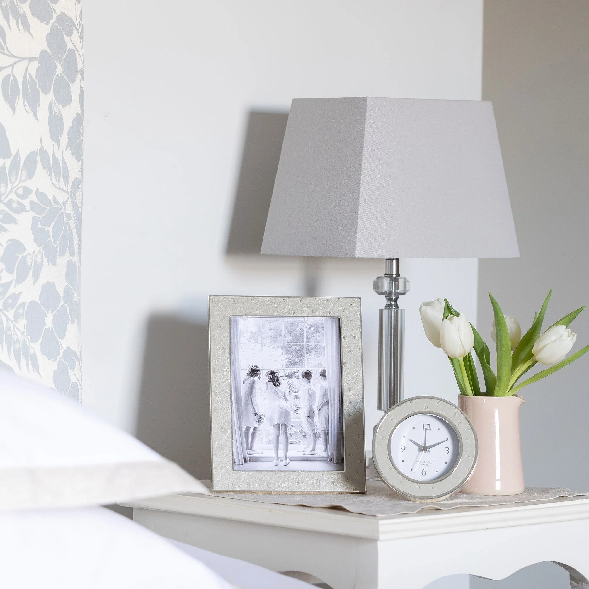 Shadow Ostrich Silver Alarm Clock - Image 2
