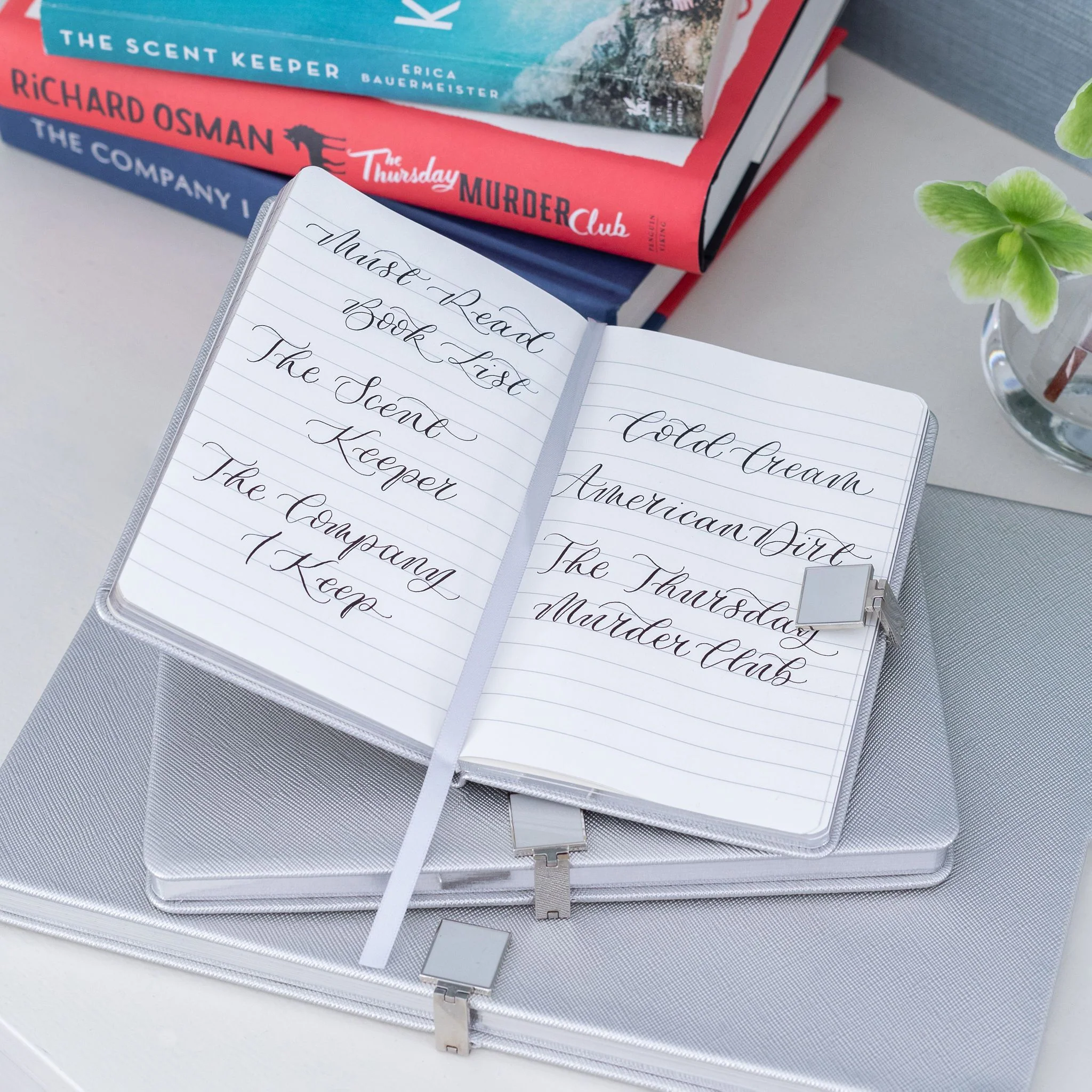 Silver & Silver A5 Notebook - Image 2
