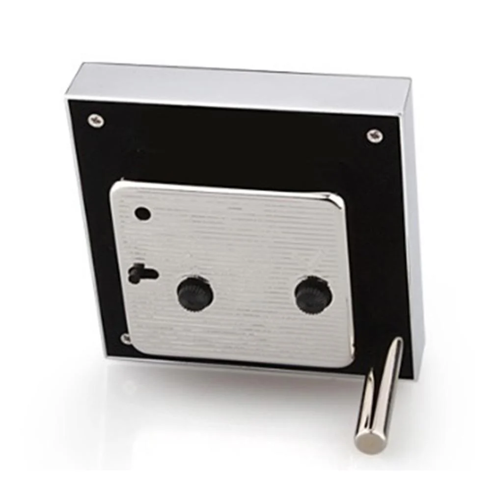Taupe Enamel Square Silent Alarm Clock - Image 3