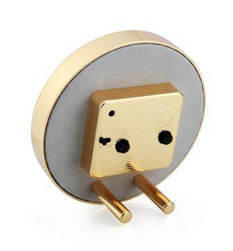 White & Gold Silent Alarm Clock - Image 3