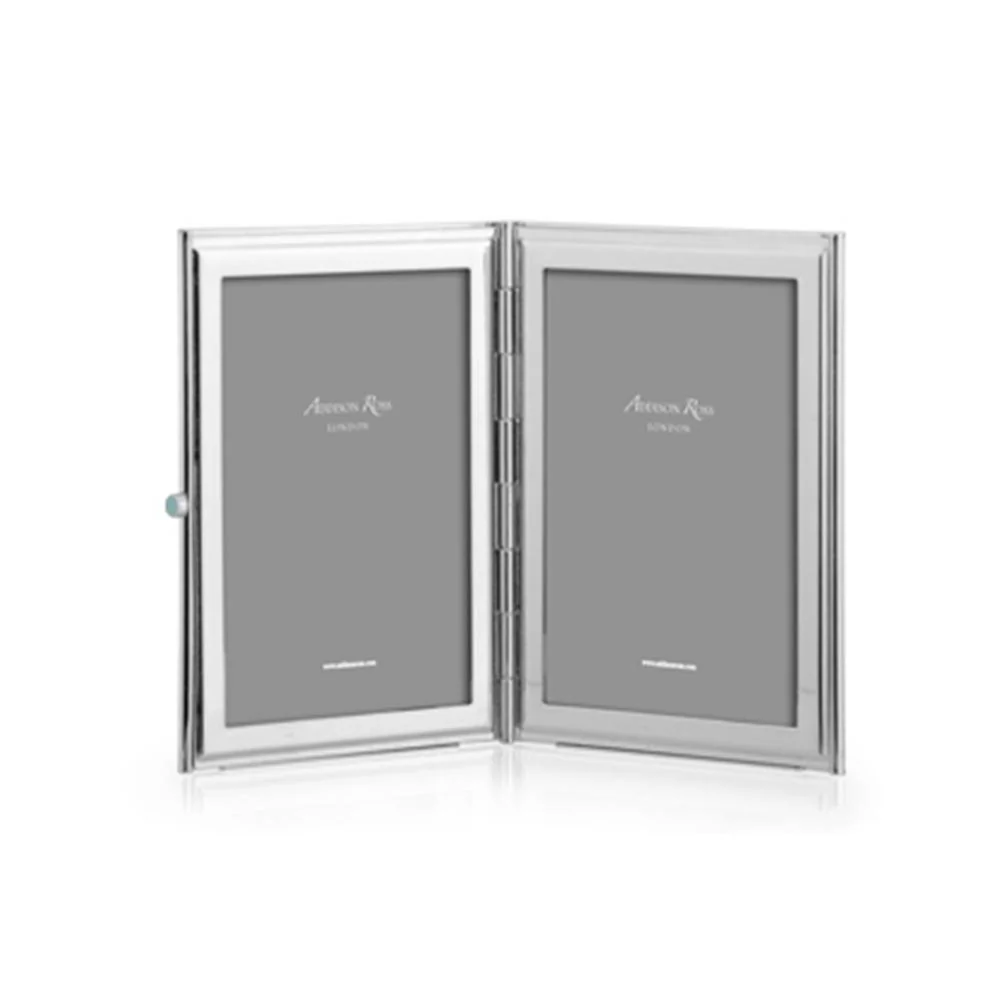 White & Silver Plate Travel Frame - Image 3